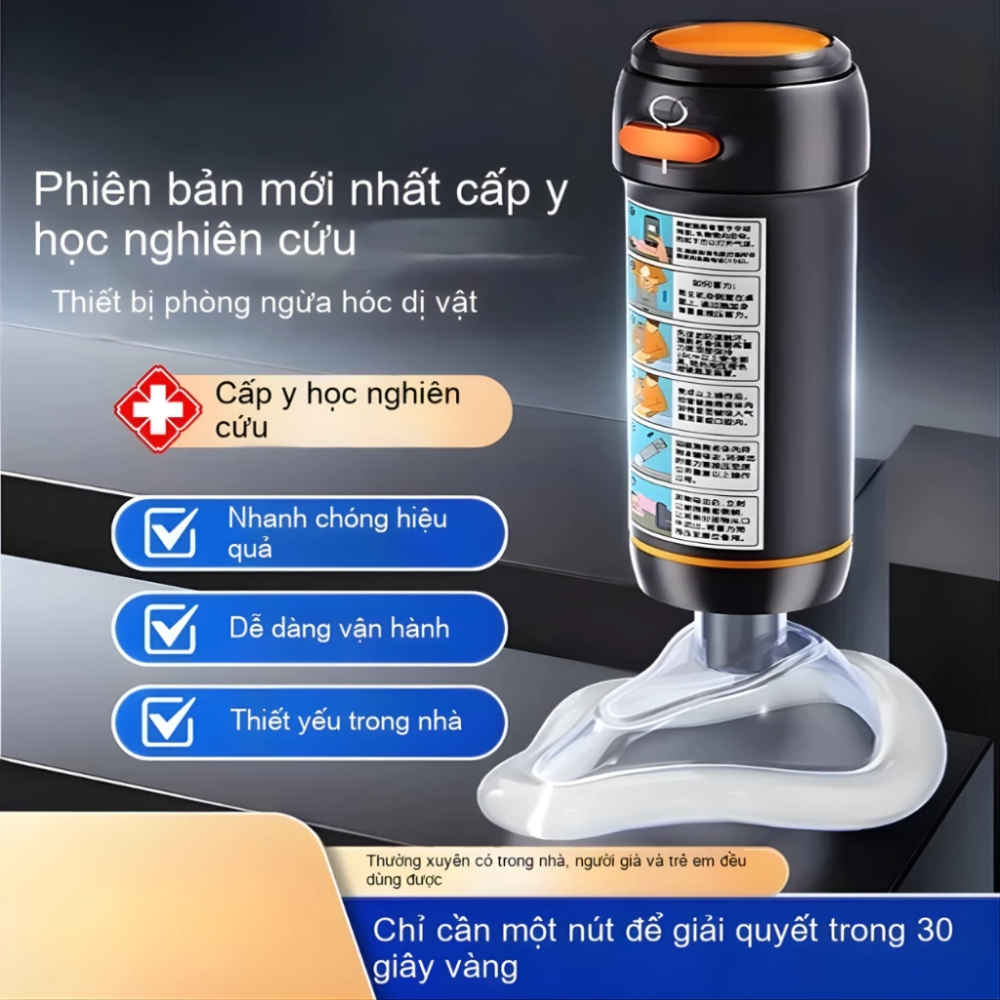 Dụng Cụ Hút Dị Vật lực hút 33000 Pa - Trẻ Em và Người Lớn, Mô phỏng thủ thuật Heimlich