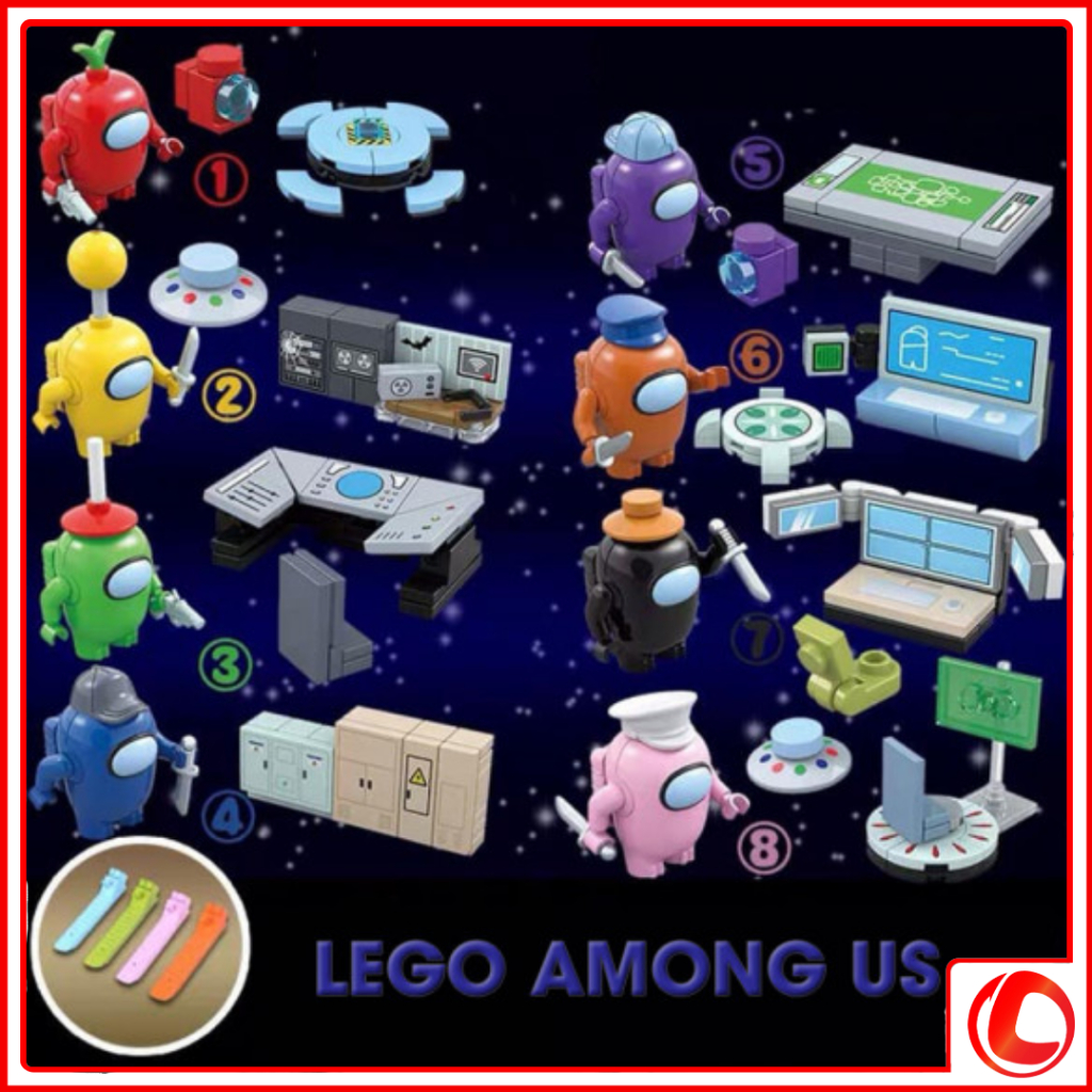 BỘ 8 MÔ HÌNH LEGO AMONG US V1