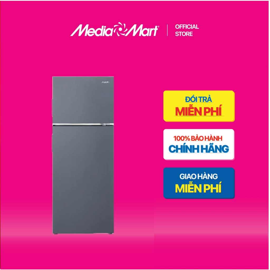 [ Mediamart Mall ] Tủ lạnh Aqua Inverter 283 Lít AQR-T299FA(SL) BH chính hãng,Ship 0đ