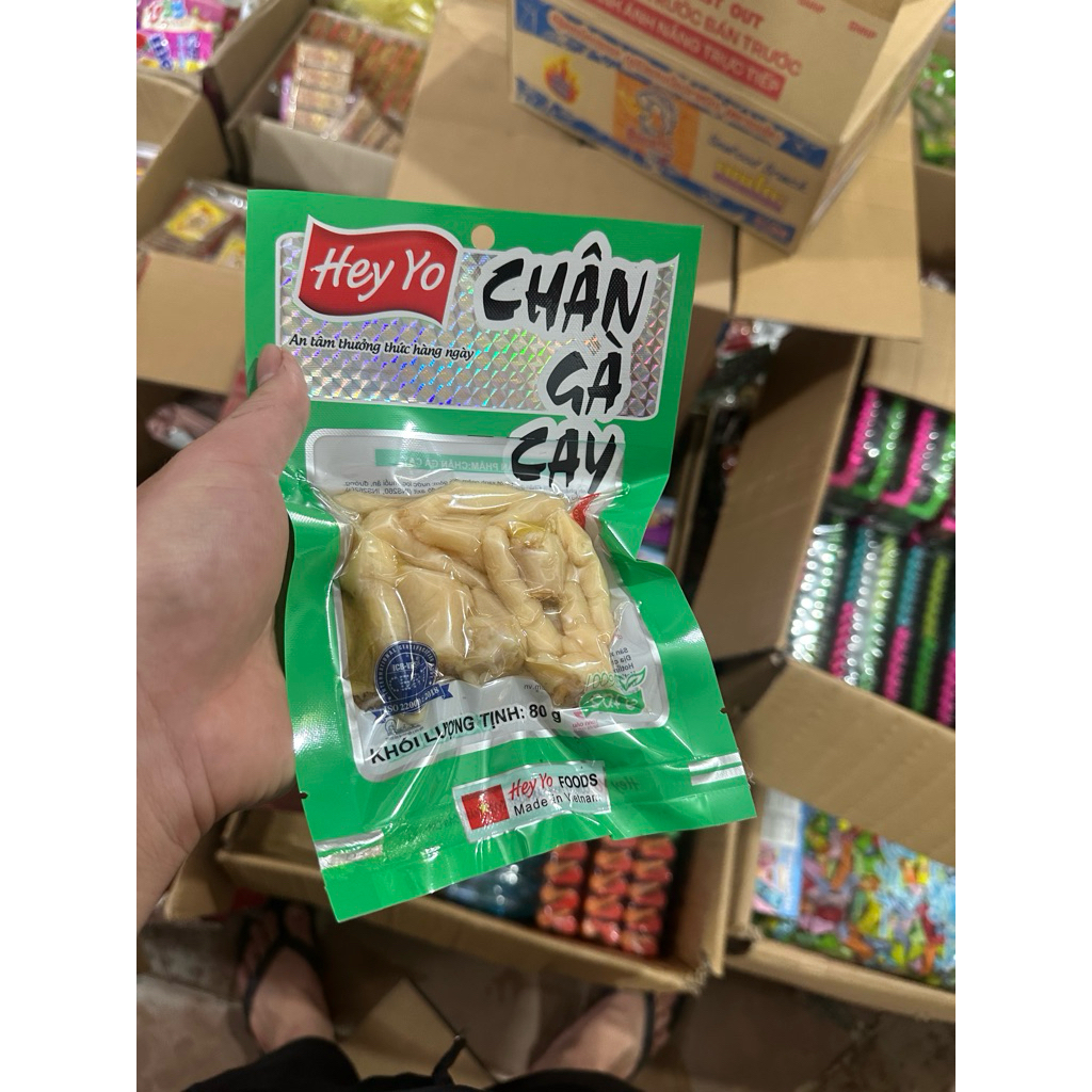Combo 5 gói chân gà cắt khúc lọc xương Hey Yo Food 80g/1gói