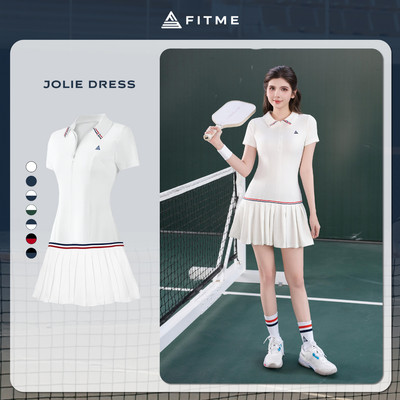 [SALE UPTO 70%] Váy tennis pickleball nữ Fitme JOLIE ES phối nơ tặng kèm quần bảo hộ, chất co giãn thoáng khí DNSP01