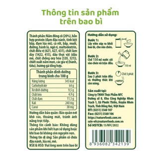 SÚP NẤM CHAY MUSHROOM SOUP ISOUP 50 GRAM