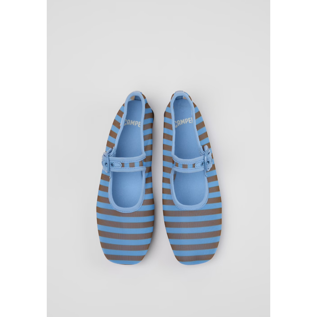 Giày CAMPER Casi Myra Blue/Brown Textile - sz 35