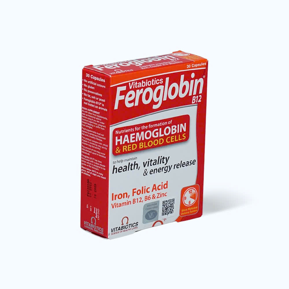 Feroglobin B12 - Viên Uống Bổ Sung Sắt Hữu Cơ Dịu Nhẹ Cho Dạ Dày