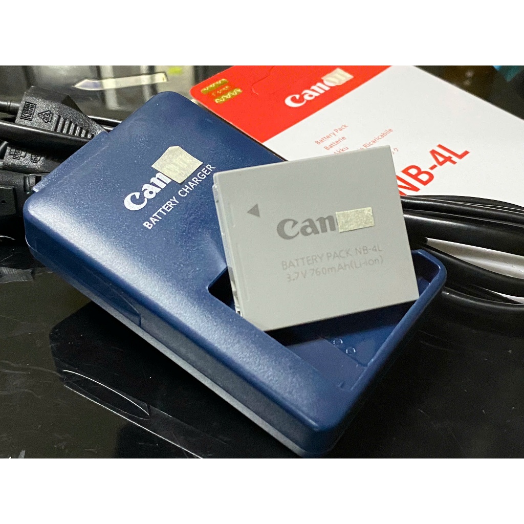 Bộ Pin, Sạc Canon NB-4L Cho IXUS/IXY 30, 40, 50, 60, 70, 80, 90, 100 IS, 220 IS, 510 IS...