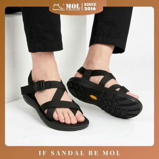 Sandal rova rv117b quai chéo xỏ ngón đế cao su quai rút thông minh đi học dạo phố đi biển nam nữ
