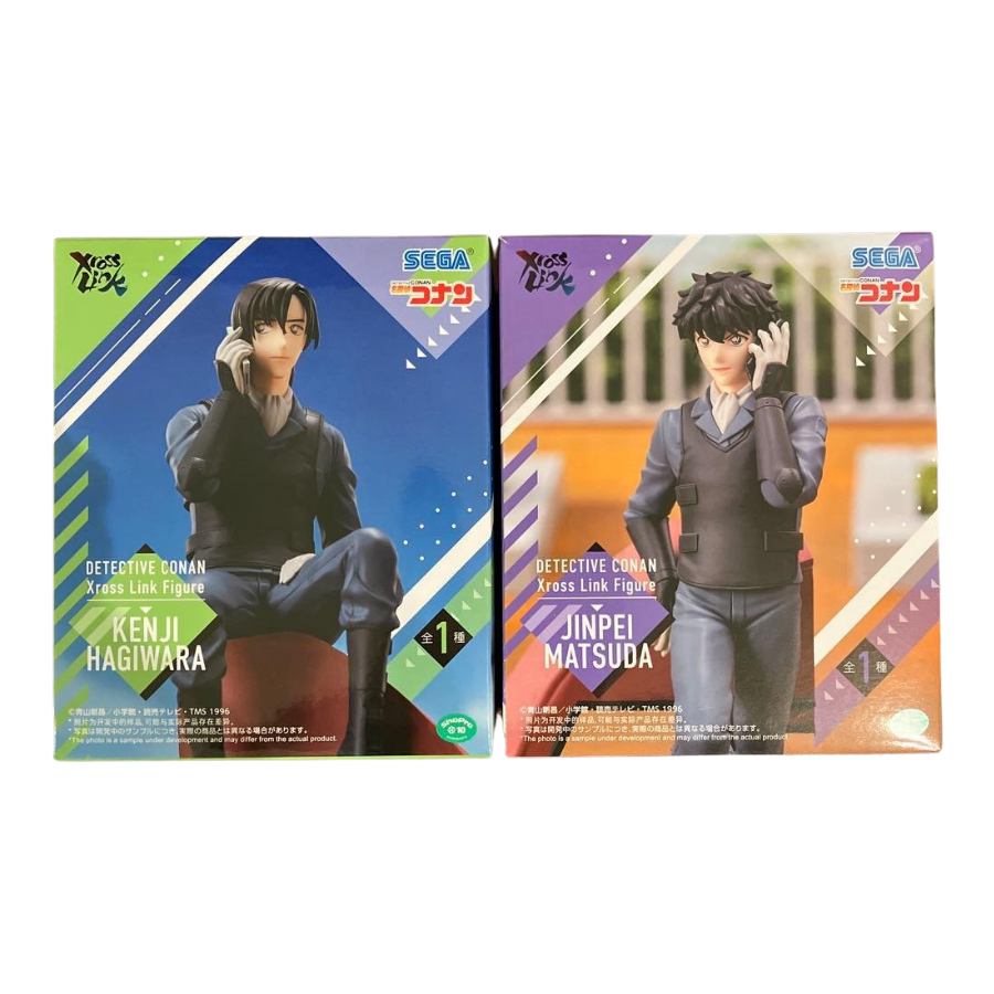Sega Detective Conan XrossLink Figure Hagiwara Kenji Matsuda Jinpei Japan