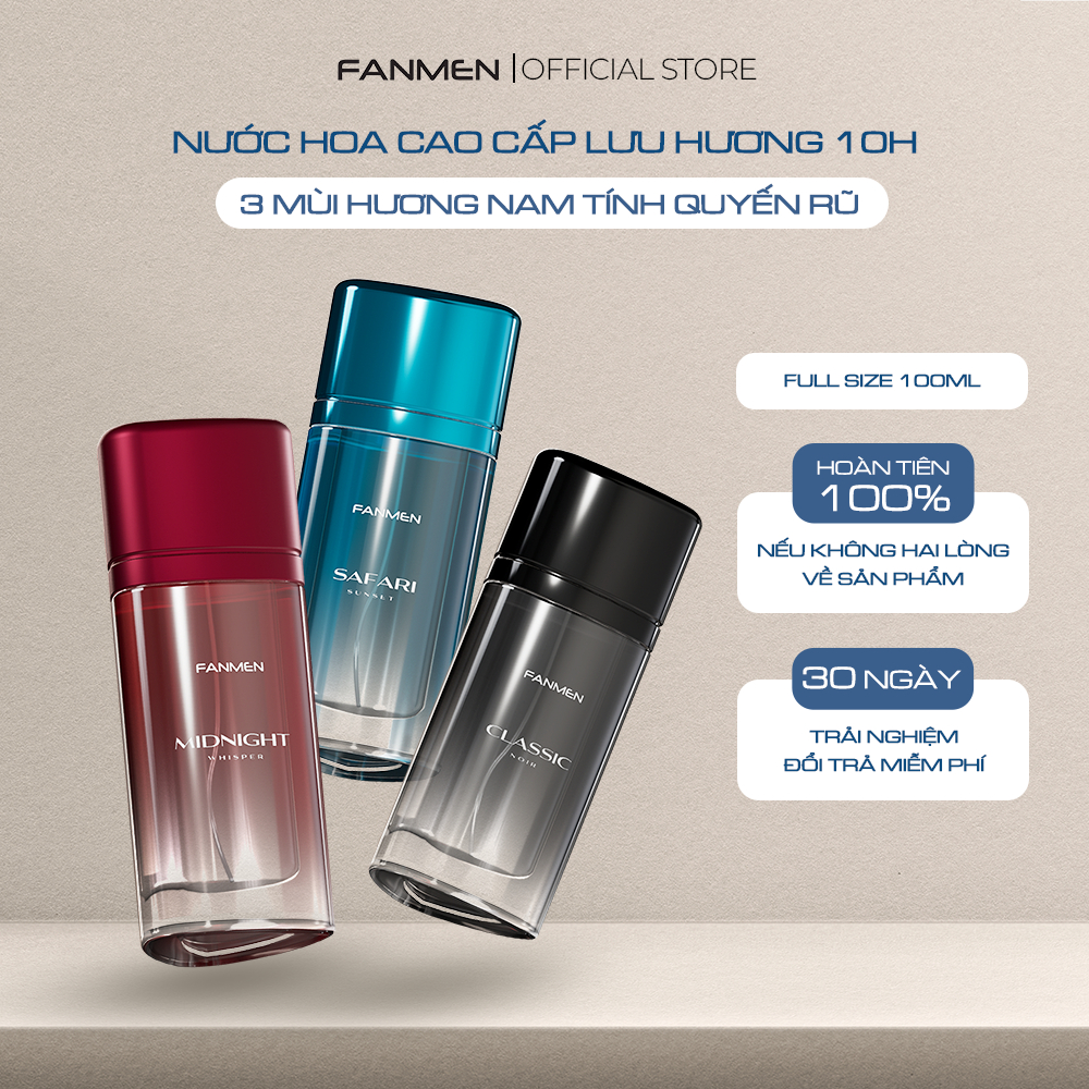 Nước hoa nam Fanmen hương thơm nam tính quyến rũ lưu hương dài lâu Bộ sưu tập nước hoa Fanmen chính 