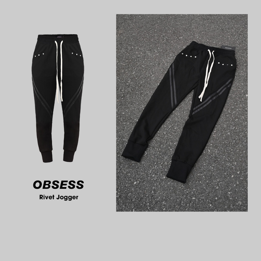 Quần Jogger Đinh Tán Dây Chéo Obsess Brand RIVET JOGGER