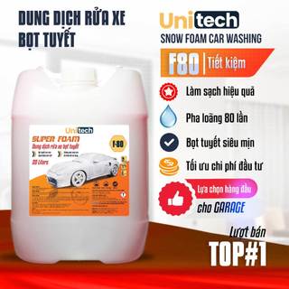 (Can 20 lít) Nước rửa xe bọt tuyết SUPER FOAM có chạm, Xà bông rửa ô tô, xe máy đậm đặc, bóng dàn áo