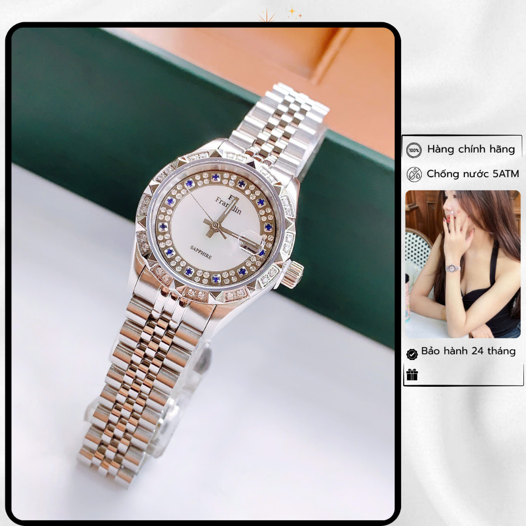 Đồng Hồ Đeo Tay Dây Kim Loại FL8686 Chống Nước Size 28mm Có Bảo Hành