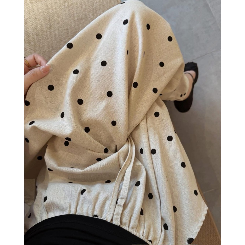 QUẦN LINEN CHẤM BI ỐNG SUÔNG SIÊU HOT QUẦN ỐNG SUÔNG CHẤM BI LINEN - DÀNH CHO NỮ | BigBuy360 - bigbuy360.vn