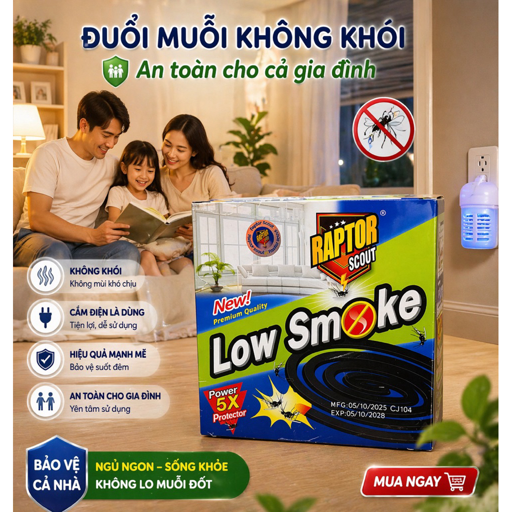 Combo 20 hộp(200 khoanh) nhang muỗi Thái Ranger RT