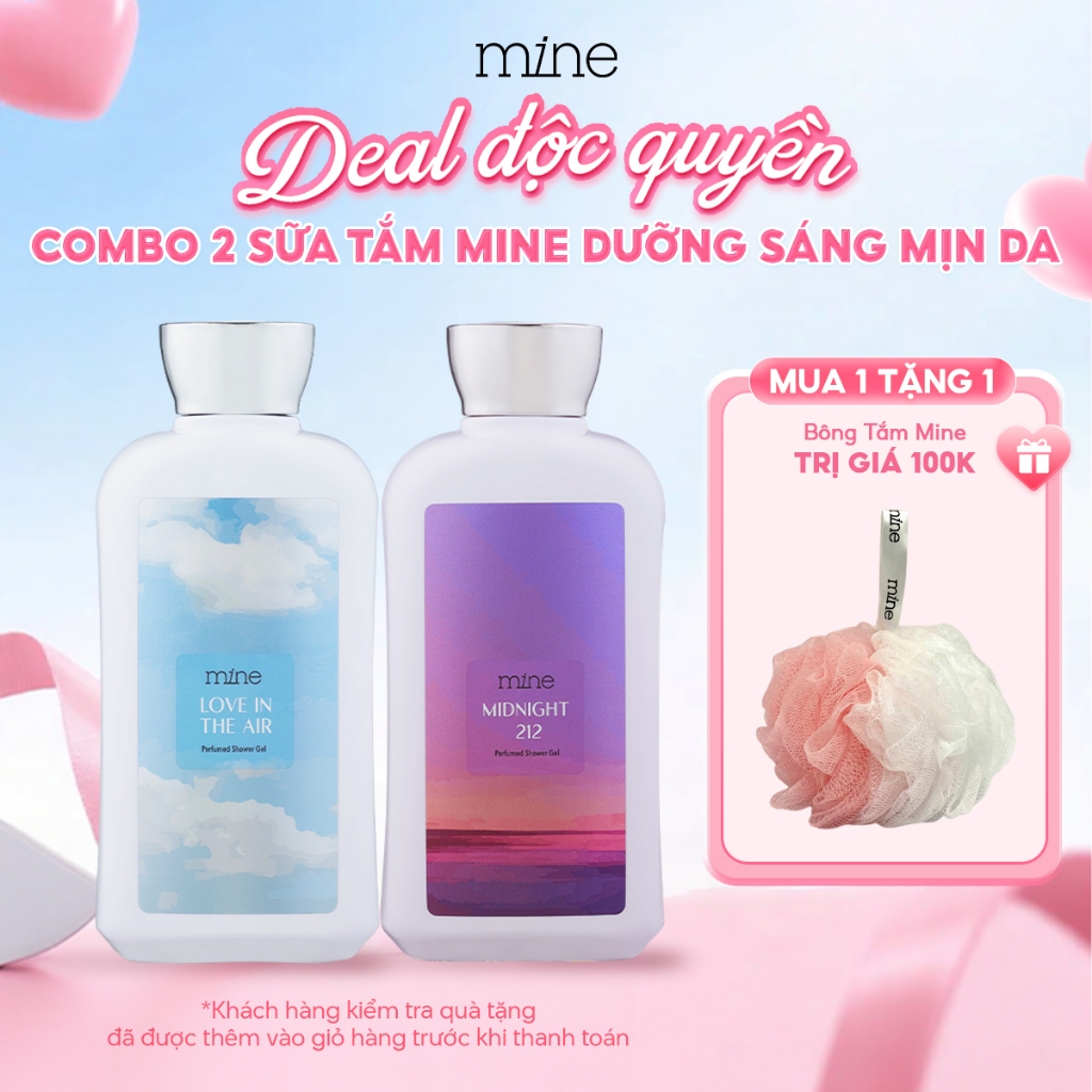 [DEAL ĐỘC QUYỀN] Combo 2 Sữa tắm Mine Perfumed Showergel 470g Thơm Quyến Rũ Hỗ trợ Dưỡng Ẩm Và Dưỡng Sáng Da 470g | BigBuy360 - bigbuy360.vn