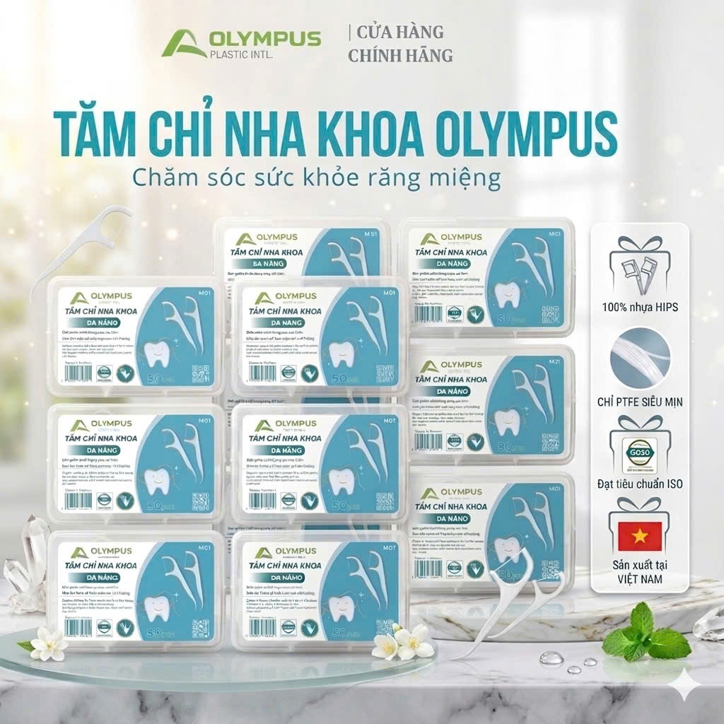TĂM CHỈ NHA KHOA OLYMPUS COMBO 12 HỘP  600 TĂM