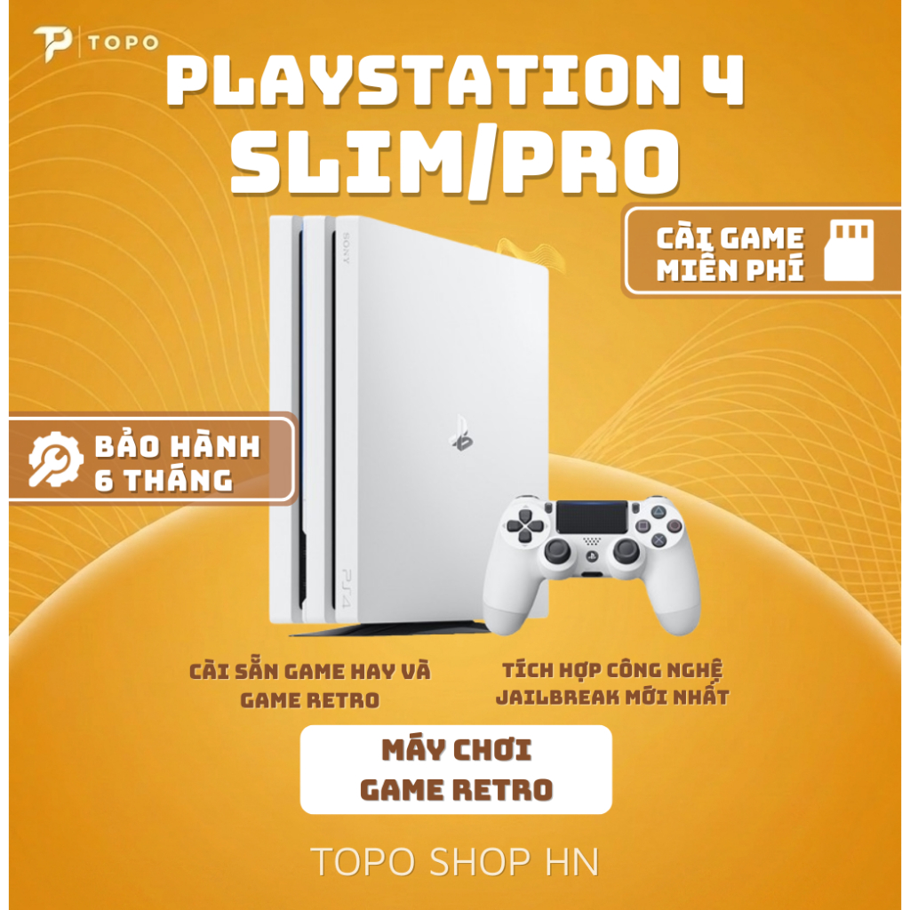 PS4 Slim / Pro 1TB Jailbreak bằng đĩa CD - Cài sẵn game hay, Retro, Việt hóa - Hỗ trợ cài game free
