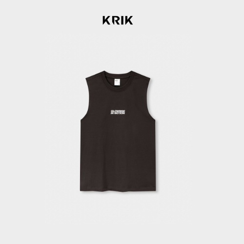 Áo Tanktop Nam KRIK Form Classic Thiết Kế Logo Thêu Năng Động Dễ Phối AT1823