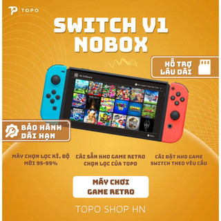 Switch V1 (Mod) Nobox kèm sạc Zin + đốc TV mini - cài sẵn game + App Android + Game Retro