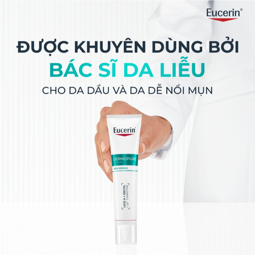 Serum Eucerin Dưỡng Cho Da Mụn 40ml - Dermopure Clinical SOS Serum