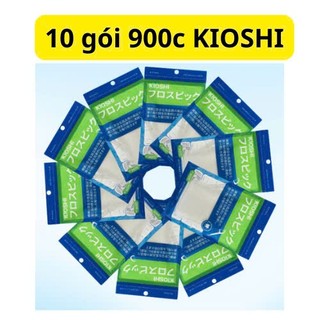 ( TÚI 90 CHIẾC ) Combo 10 túi TĂM CHỈ NHA KHOA CAO CẤP KIOSHI - CHỨNG NHẬN ISO AN TOÀN - CHÍNH HÃNG