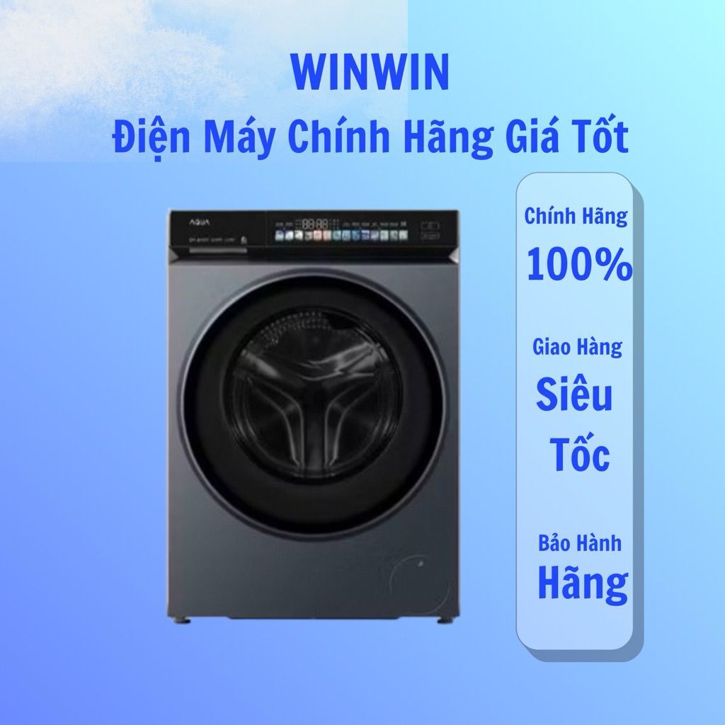 Máy giặt lồng ngang AQUA 12 Kg AW12-B4377U1L(GN) - Hàng chính hãng