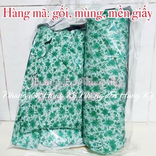 Hàng mã mùng, mền, gối giấy.
