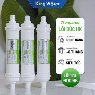 Combo 03 Lõi Lọc Thô Kangaroo đúc liền (Lõi HK) - Thay model KG10A4VTU, KG100HK, KG10A4,..