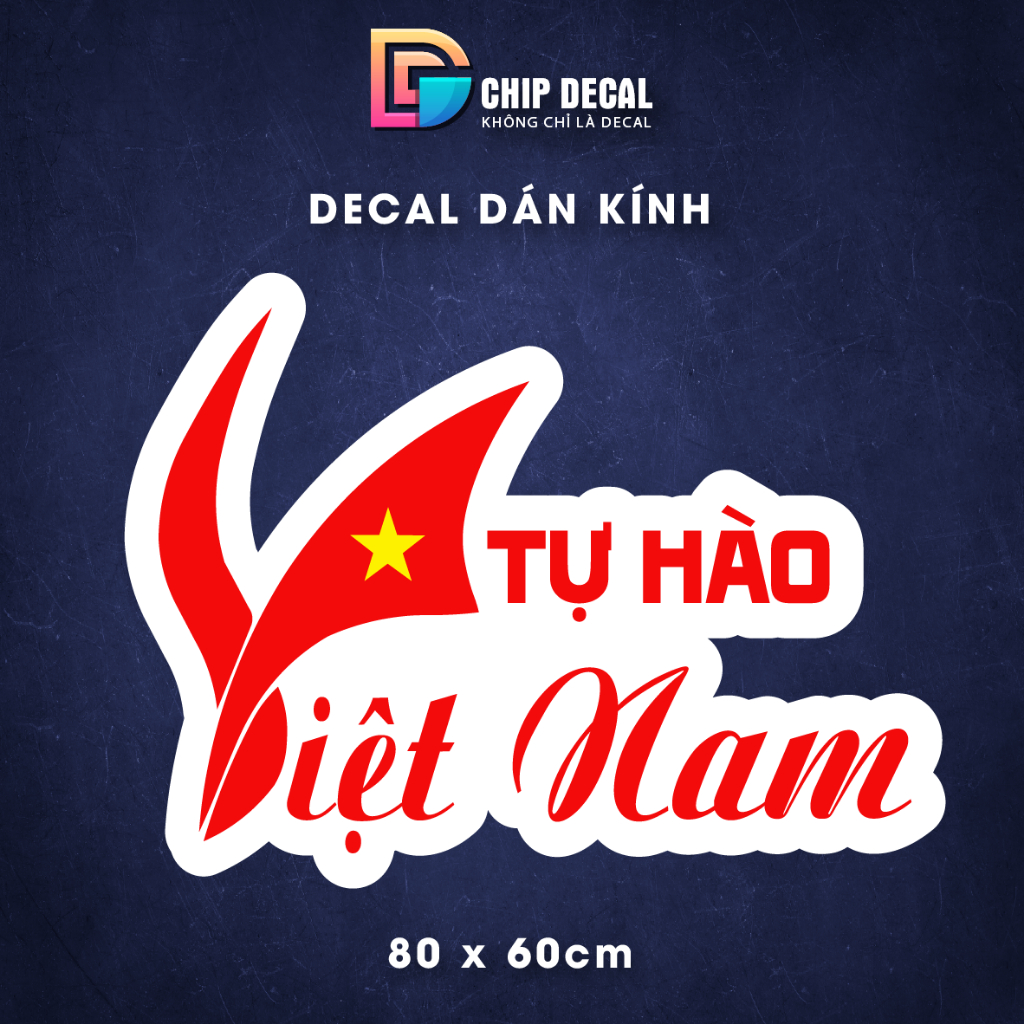 Decal dán kính Việt Nam - Decal yêu nước