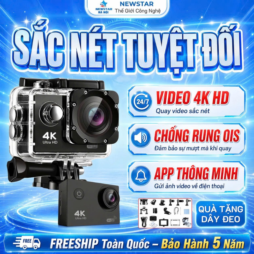 Digital camera Pocket mini, Máy quay cầm tay chống rung 4K đa chức năng quay hành trình ô tô xe máy