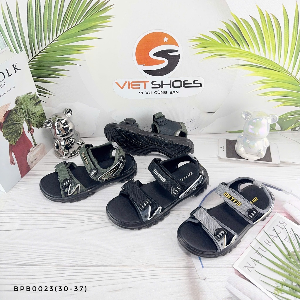 DÉP SANDAL QUAI HẬU BITIS BÉ TRAI CHÍNH HÃNG ẢNH SHOP TỰ CHỤP 100% BPB0019