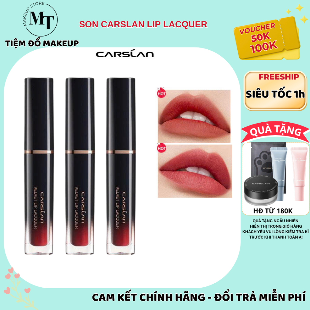 Son Carslan mẫu mới LIP LACQUER chất mềm mịn