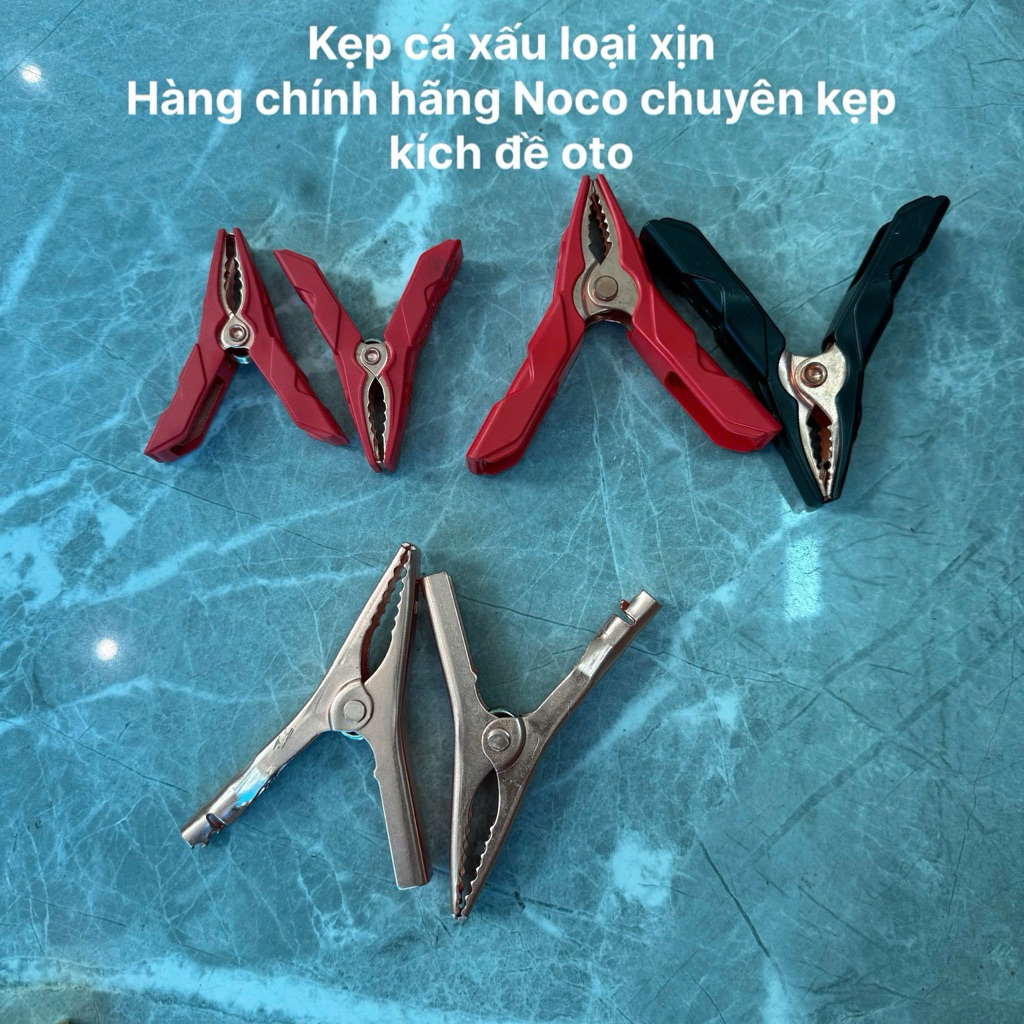 Bộ 2 kẹp bình ắc quy cá sấu 100a 200a 300a 500a loại tốt hãng Noco hàng dày kẹp cực mạnh