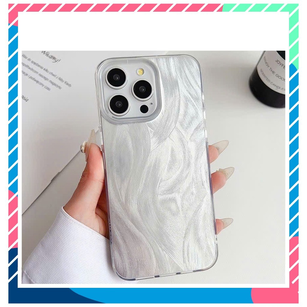 Ốp lưng iphone IMD lông vũ basic IP 7/8/plus/x/xs/11/12/13/14/15/pro/max/plus/promax- Awifi Case