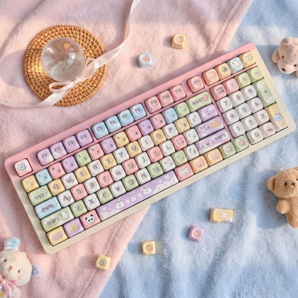 BỘ KEYCAP DYE-SUB ANIMATION KUTE SERIES NHỰA PBT MCA/MOA/MAO PROFILE
