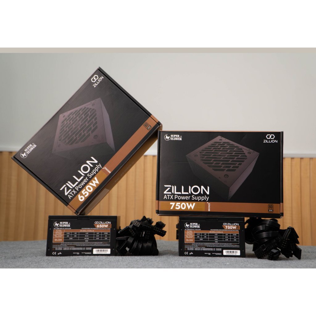 Nguồn SuperFlower ZILLION 80PLUS BRONZE 650W - 750W