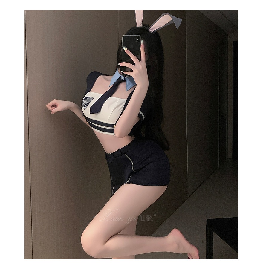 Trang phục cosplay thỏ phong cách cá tính – Set đồ hóa trang Halloween, biểu diễn sân khấu, chụp ảnh