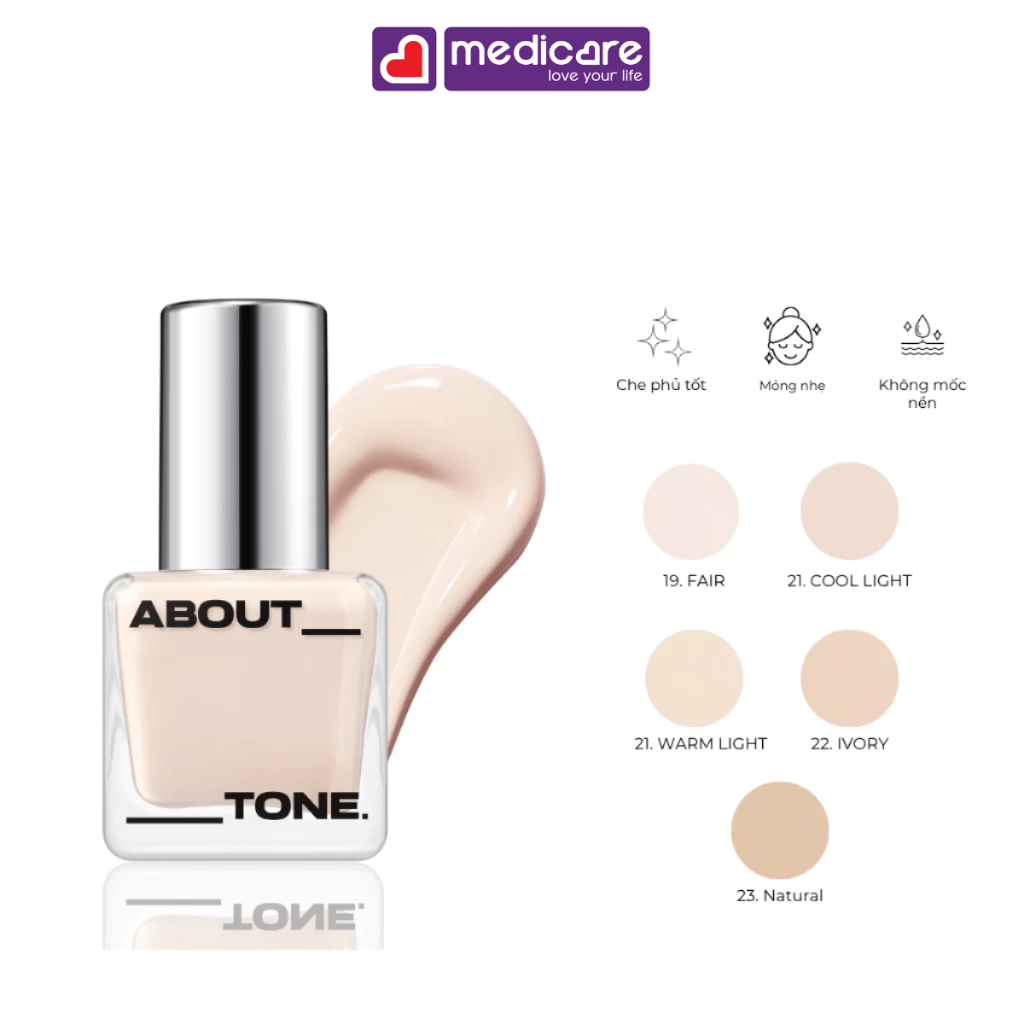 Kem nền ABOUT TONE. Skin Layer Fit Foundation 30ml