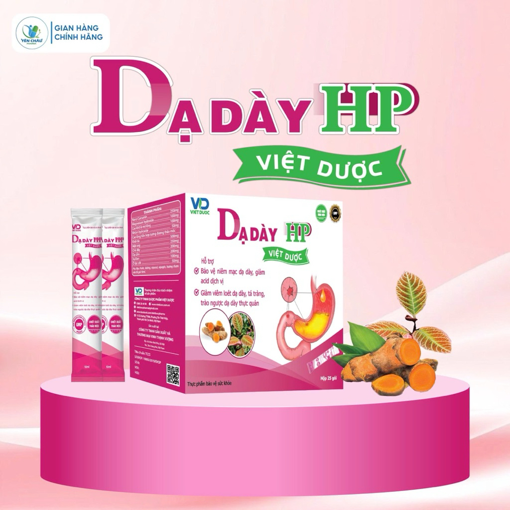 Dạ dày HP VIệt Dược giảm đau, viêm loét, kích ứng dạ dày