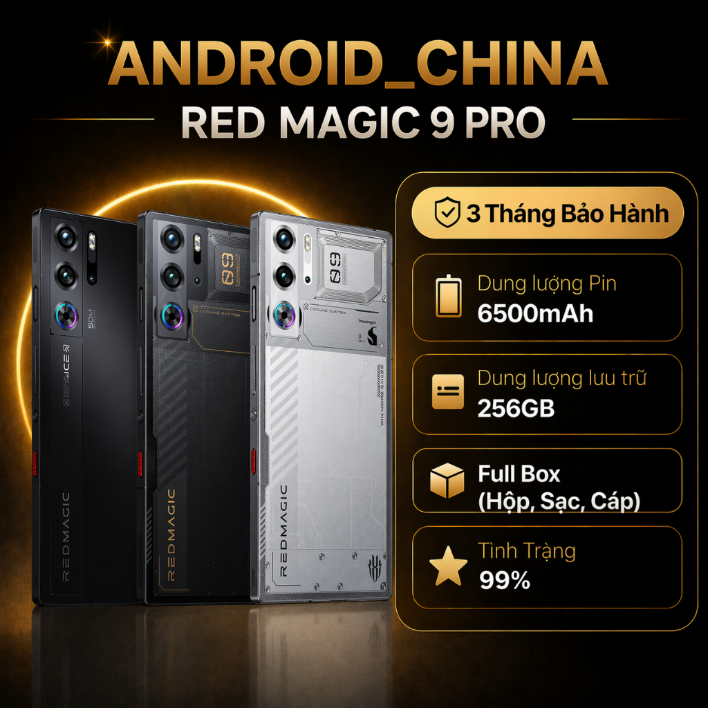 Điện thoại Nubia Red Magic 9 Pro 5G - Đẹp 99% (Snapdragon 8 Gen 3)