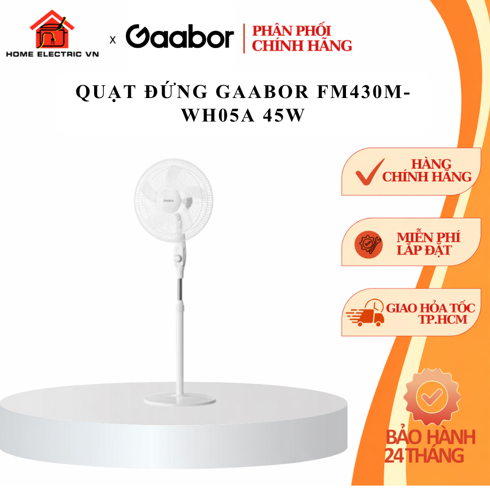 Quạt đứng Gaabor FM430M-WH05A 45W
