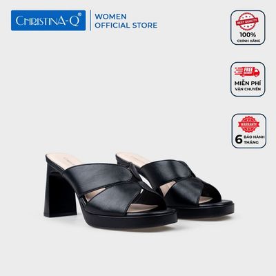 Guốc Nữ Gót Trụ CHRISTINA-Q GUN128I