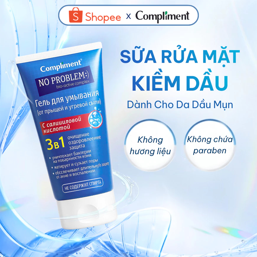 Sữa Rửa Mặt Skin Compliment 200ml, SRM Dịu Nhẹ Cho Mọi Loại Da