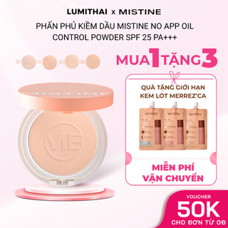 Mistine phấn phủ kiềm dầu No App Oil Control Powder SPF25 PA+++ 10g