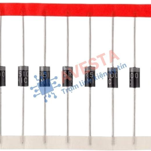 [10 con] SR5100 Diode Schottky 5A 100V DO-27  chất lượng cao MIC đóng dây Avesta