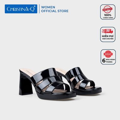 Guốc Nữ Gót Trụ CHRISTINA-Q GUN129I