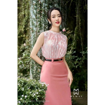Áo Sơ Mi Kiểu Nữ Cổ Yếm Hè Nữ MY WAY Du Lịch Dạo Phố Sang Trọng 2MAB1579