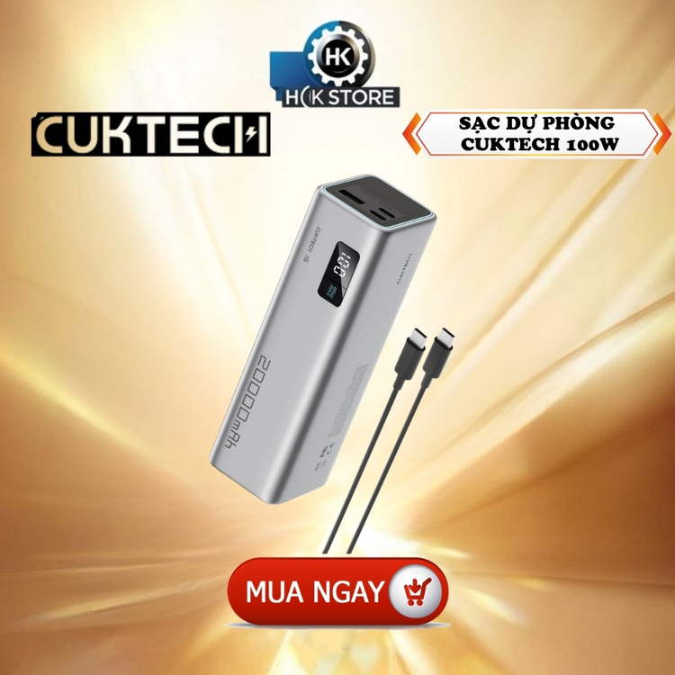 Sạc Dự Phòng CUKTECH Sạc Nhanh 85W 20.000mAh – Chính Hãng CUKTECH Chứng Nhận CCC