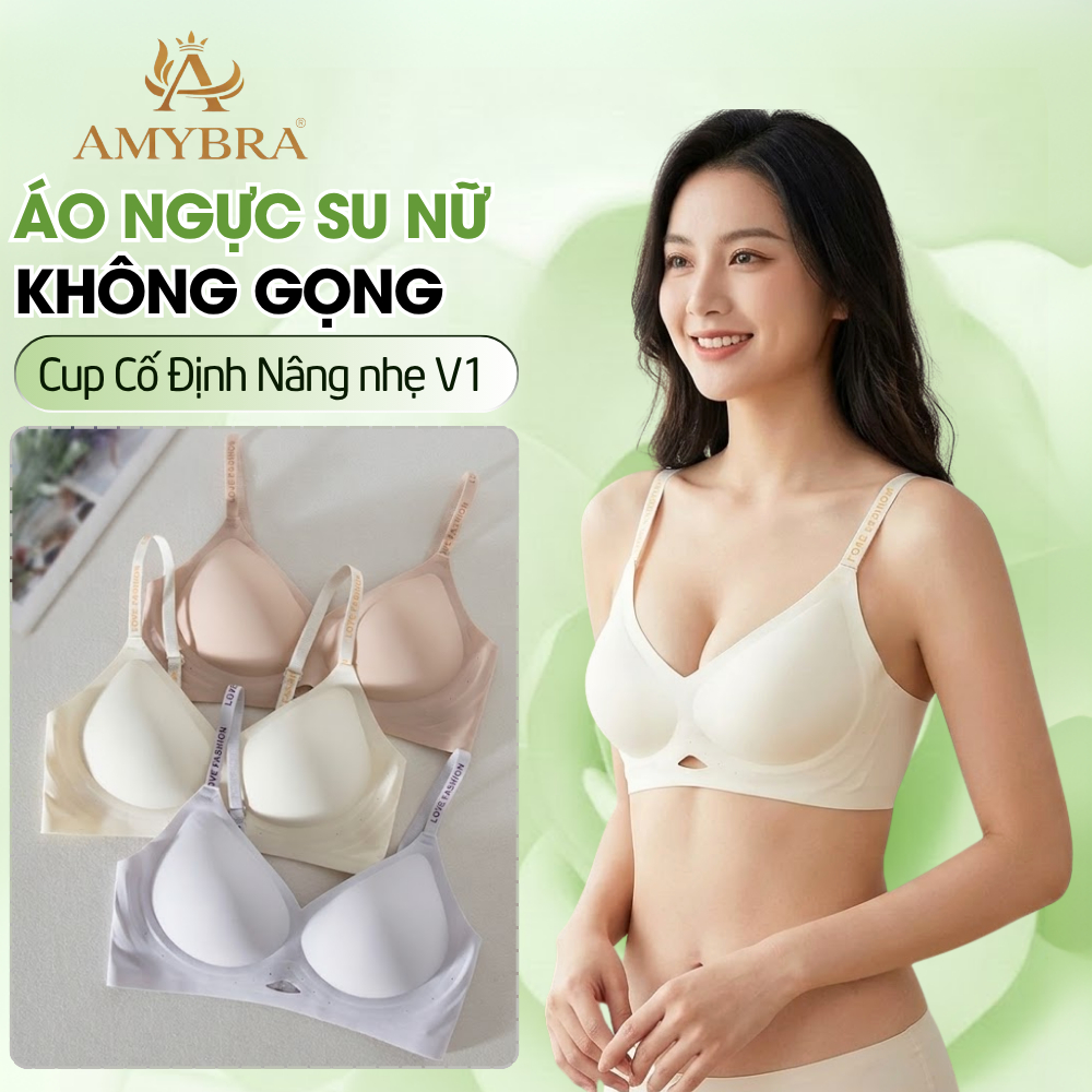 Combo Áo Lót Nữ Su Không Lộ Viền - Áo Ngực Nữ Dây Quai Bản To Không Viền AMYBRA A960