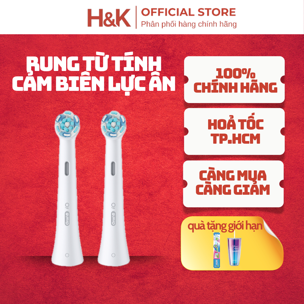 Đầu Bàn chải Điện Oral-B Io3 Blue Tháo Lắp 1 Giây