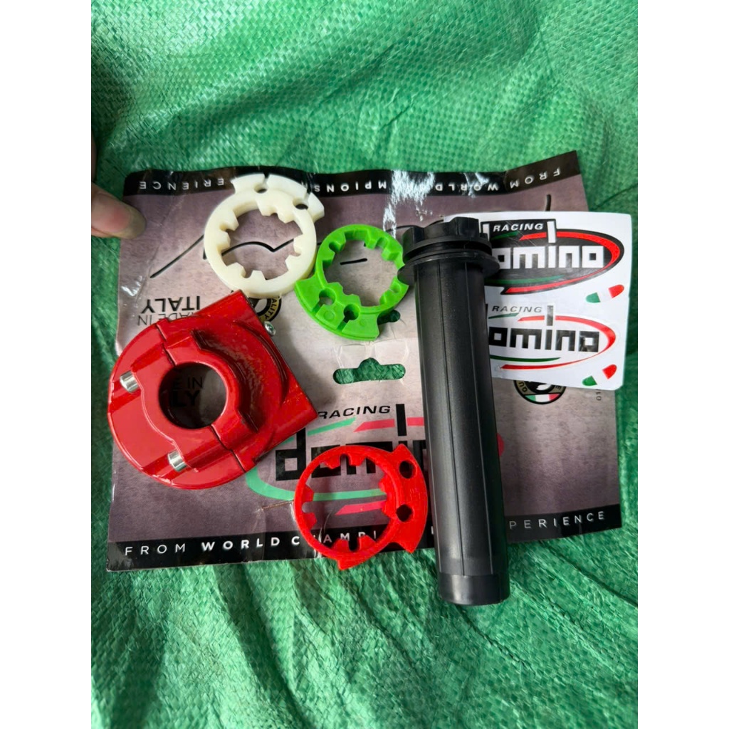 Cùm tăng ga DOMINO 2 dây Ga Lắp Cho Mọi Dòng Xe,Cùm domino màu đeo,đen,vàng,xanh,Cùm tắng tốc domino